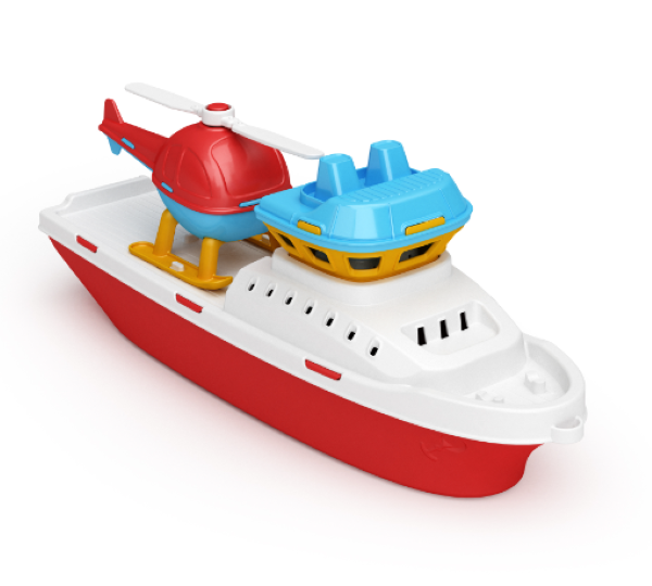 Tugboat en helicopter 1380