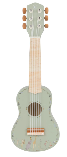 Little D. houten gitaar groen SF LD7470