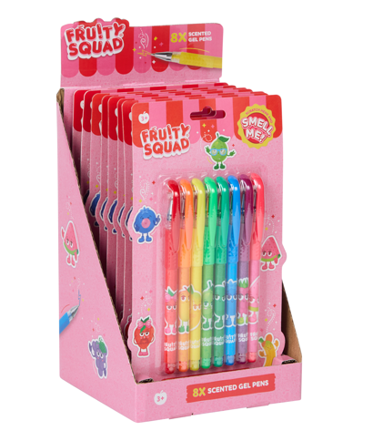 8 fruitysquad gelpen met geur FS253001