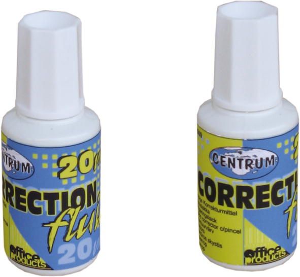 12 x Correctie fluid, brush, 20ml Centru