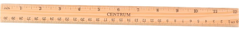 Houten liniaal 30cm 80942