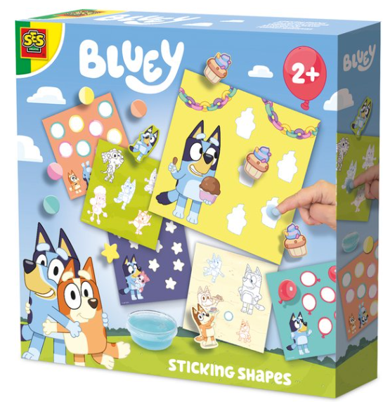 SES Bluey-vormen plakken 14093