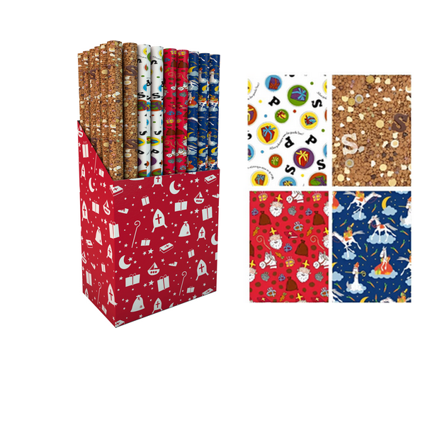 Rol Sint cadeaupapier 200x70cm GW-20330