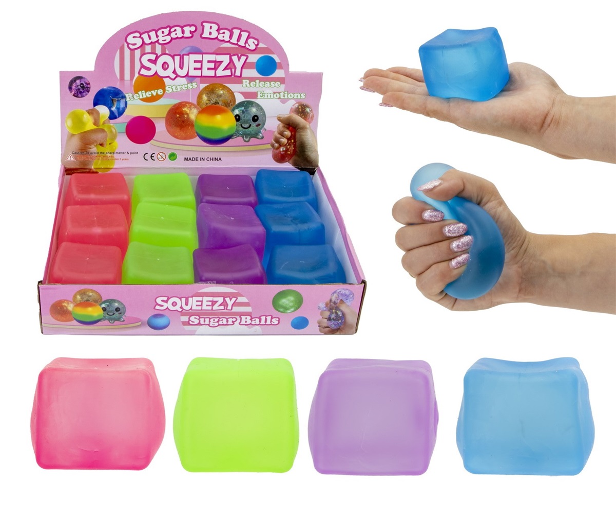 12 Slow Rise antistress kubus 5 cm 4711