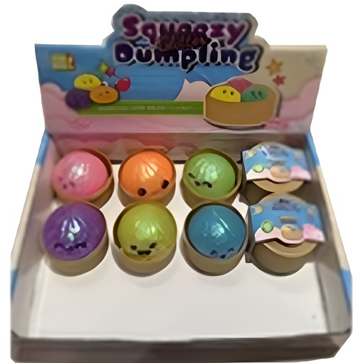 12 Steamed Dumpling met glitter 5cm 4930