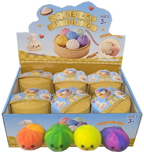 12 Squeezy Dumpling Rainbow colors 4935
