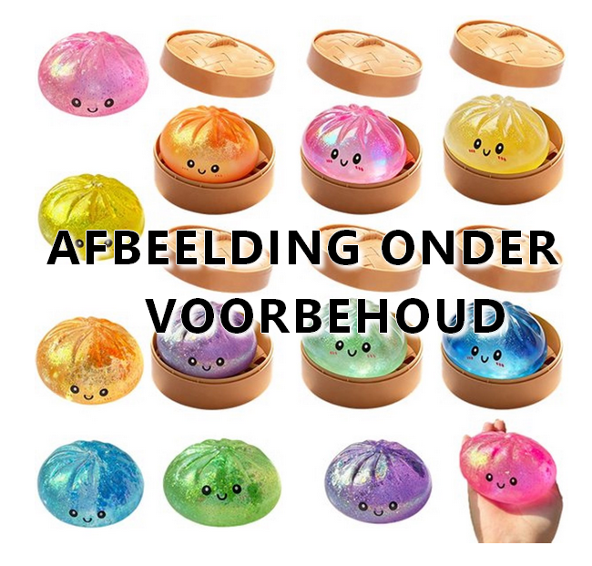 12 Squeezy Dumpling met glitter 4942