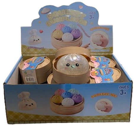 12 Squeezy Dumpling + glitter 8,5cm 4942