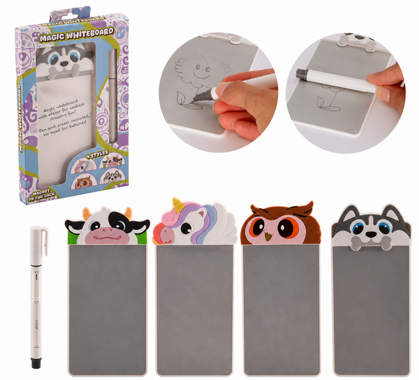 Magisch teken whiteboard 4 ass 24672