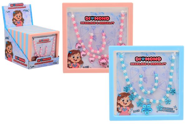 12 Parel ketting en armband 27747