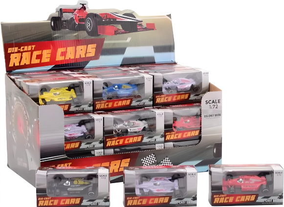 36 raceauto 1:72 in display 6 ass. 26025