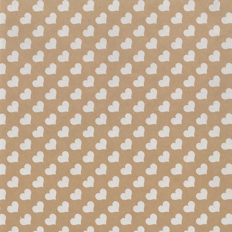 200 cadeauzakje Hart kraft 12x19 cm. 121