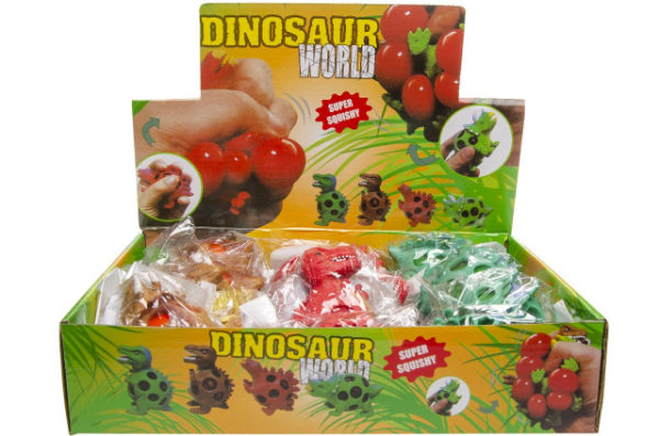12 Squisy mesh bal dino in display 9270