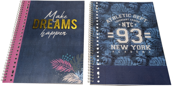 10 College spiraalblok NY + Dreams A4