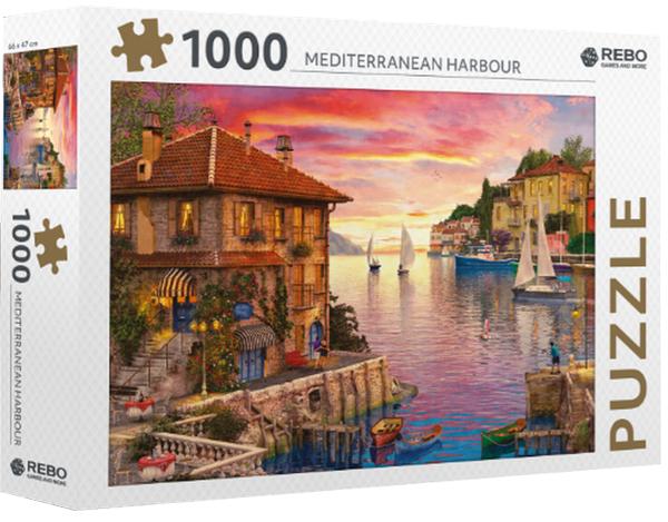 Rebo puzzel 1000 st. Med. Harbour
