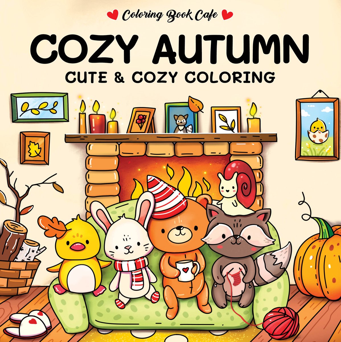 Cozy autumn Cute & Cozy coloring