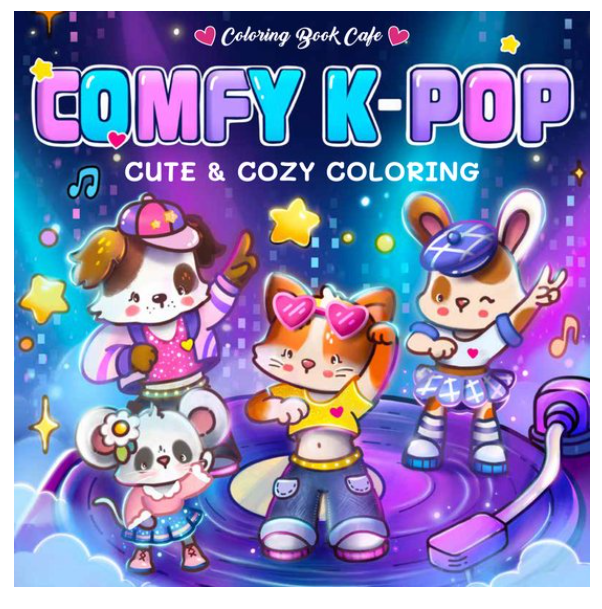 Comfy K-pop Cute & Cozy colouring