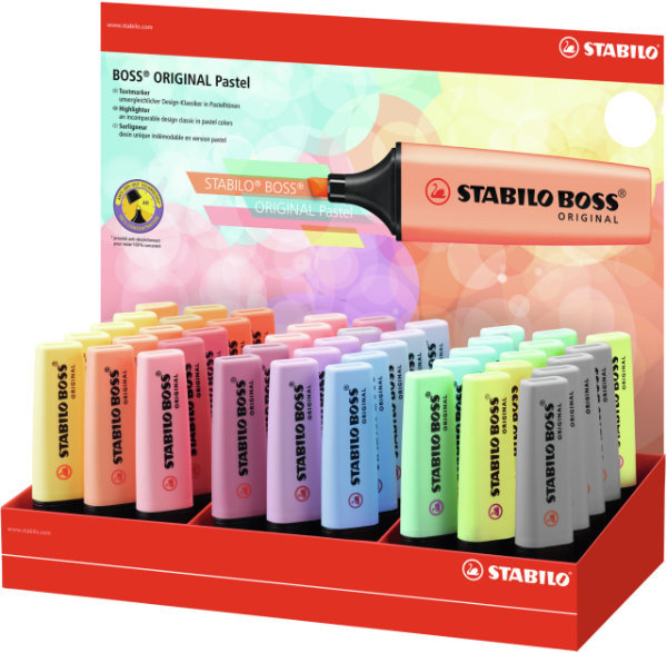 45 Stabilo BOSS original pastel in disp.