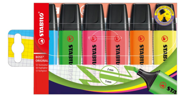 Stabilo BOSS 6 markeerstift 70/6