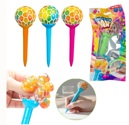 Balpen mesh ball met knijpbal 3as.35305Z