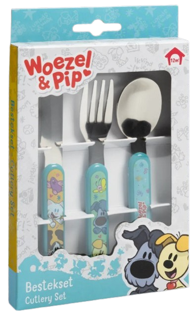 Woezel en Pip bestek 3 delig BT671748