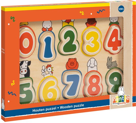 Nijnjte houten nummer puzzel BT170095