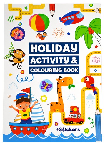A4 kleur en activit. boek Holiday B398