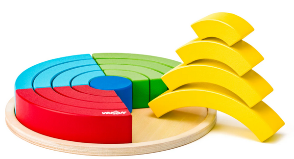 Woody Regenboog stapel cirkels 91994